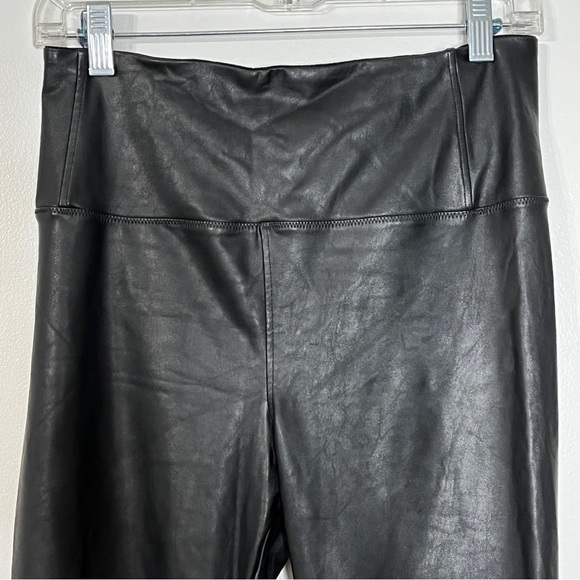 David Lerner Black Faux Leather Leggings - Picture 3 of 6